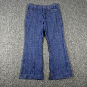 Maverick Wide Leg Jeans Womens 18 Navy Blue Good Vintage 90s Made in USA